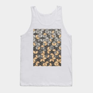 Concrete and Wood Cubes Tank Top